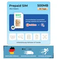 Eiotclub Prepaid SIM Karte für 5G LTE Überwachungskameras - 500 MB, Kein Vertrag