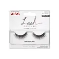 KISS Lash Couture Faux Mink "Little Black Dress" – Künstliche Wimpern mit Faux-Mink Effekt, Voluminöse Fake Lashes, Wiederverwendbare Strip Lashes mit weichem Wimpernband, Schwarz