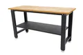 Werkbank mit Massivholz 160x60x90cm Holzarbeitsplatte Bank Tisch Sitzbank