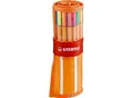 STABILO® Fineliner Point 88, 0,4 mm, farbsortiert, Nylon-Etui à 30 Stück