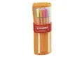 STABILO Fineliner STABILO point 88 Fineliner - 0,4 mm - 30er Rollset - 25 Standardfarben