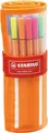 Fineliner - STABILO point 88 - Rollerset of 30 - Assorted Colours including 5 Ne