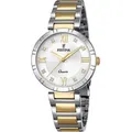 Festina Damen-Uhr Mademoiselle Analog Quarz Edelstahl-Armband F16937/A - Silber