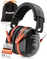 Senner ® WorkPro Ultra Fold | Gehörschutz für Arbeit und Freizeit – Größenverstellbare Ohrenschützer - Hochwertige Lärmschutz Kopfhörer mit SNR von 33 dB - faltbarer Kapselgehörschutz Schwarz/Orange