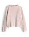 OPUS Damen Pullover | POZOLI Regular Pullover mit dynamischen Streifenstrick Coral Blush, 42