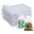 Transparente OrganzaBeutel, 50 Stück, 13 x 18 cm, mittelgroße OrganzaGeschenk...