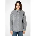 Eight2Nine Hemdjacke Cord Hemdjacke grau XS