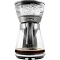 DeLonghi ICM17210 Clessidra Kaffeemaschine Glas, Silber-Grau Fassungsvermögen Tassen=10