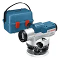 Bosch Professional Optisches Nivelliergerät GOL 32 G (32-fache Vergrößerung, Maßeinheit: 400 Gon, Arbeitsbereich: bis zu 120 m, Messlatte GR 500, Baustativ BT 160, im Transportkoffer)
