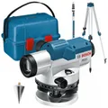 Bosch Optisches Nivelliergerät GOL 32 G, mit Baustativ BT160, Messstab GR 500
