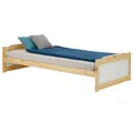Einzelbett FRITZ Einzelbett Tagesbett Kinderbett, Kiefer teilmassiv natur lackiert Bett 90x200 cm