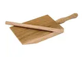 Tredoni Professionelles Gnocchi/Garganelli Holz-Paddel Schräg Grat Brett Pasta Hersteller + Stick, 9x12,5 cm