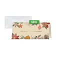 SIGEL DS095 Premium Weihnachtskarten-Set Christmas Art, DIN lang, 10 Karten mit Umschlägen, ideal zum Bedrucken, aus nachhaltigem Gras-Papier