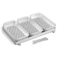 Enders® Edelstahl Pfanne + Körbe - Set für Urban II/Explorer II #2110, Silber