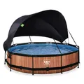 EXIT Toys Pool "Wood Pools", Ø: 380 cm, 6125 l, braun