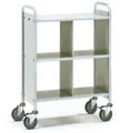 Fetra 4872 Bürowagen Stahl pulverbeschichtet Traglast (max.): 150kg Lichtgrau (RAL 7035)