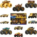 Hot Wheels Monster Trucks Trophy Champions Collection, 5 Spielzeugtrucks und 6 Die-Cast-Autos im Maßstab 1:64, Fahrzeug-Set, 3 Jahr(e), Kunststoff, Metall, Gold, Mehrfarbig