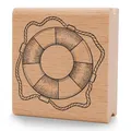 NEWSTAMPS Stempel Rettungsring Motivstempel aus Holz & Gummi zum Karten und Geschenke basteln, Holzstempel für Wasser, Maritim & Meer, Scrapbook, Textilstempel, Deko, Kinder