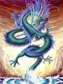 Pracht Creatives Hobby Diamond Painting Set, Bild mit Motiv Drache und Zubehör, Größe ca. 25 x 35 cm, Bastelset zum Malen mit Glitzersteinchen für Kinder ab 5 Jahren