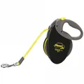 Hundeleine Flexi Rollleine Giant M Gurtleine - Schwarz/Neon, 8m