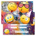Partycards Einladungskarten Kindergeburtstag Mädchen und Junge, 12 Stck, Postkartenformat A6, Kinder Einladungskarten Geburtstag, Einladungskarten Kindergeburtstag Junge