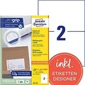 AVERY Zweckform ultragrip Universaletiketten 3655-200 Selbstklebend DIN A4 Weiß 210 x 148 mm 220 Blatt à 2 Etiketten