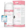 Ceramidcreme 100ml mit 3 essenziellen Ceramiden – plus Bio Aloe Vera, Bakuchiol und Bio Granatapfelkernöl – Vegane Gesichtspflege zur Stärkung der Hautbarriere mit Niacinamiden und Ectoin.