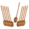 10er SET METALTEX 580602010 Kochlöffel oval 30 cm aus Olivenholz