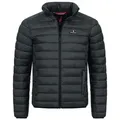 Höhenhorn Steppjacke Balmhorn Herren Jacke für Männer Übergangsjacke mit Kapuze leichtes Eigengewicht, Thermo-Wattierung schwarz L