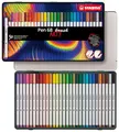 STABILO - Premium-Filzstift mit Pinselspitze für variable Strichstärken - Pen 68 brush - ARTY - 30er Metalletui
