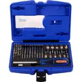 1/4" Bit Box mit markierten Bits 60tlg inkl. Ratschenschraubendreher mit Bitfach