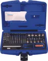 1/4" Bit Box mit markierten Bits 60tlg + Ratschenschraubendreher mit Bitfach