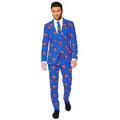 Opposuits Partyanzug Superman, Ausgefallene Anzüge für coole Typen blau 60