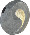 LED Solarleuchte, Skulptur, grau, H 29 cm