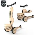 Scoot & ride highwaykick 1 lifestyle 2w1 rider and Urlaub mit verschlossener Aufbewahrung bag 1-5 Jahre leopard - Gold