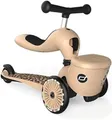 Scoot & Ride Highwaykick 1 Lifestyle 2in1 Kickboard/Scooter und Rutscher, Farbe: Leopard, für Kinder von 1 bis 5 Jahren, 96607