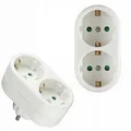 Doppelstecker Multistecker Mehrfachstecker Steckdosen Adapter Verteiler Vertical