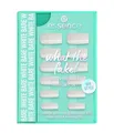 essence what the fake! PRESS-ON NAILS manicure set - bare white Nagelpflegeset 28 Stk Nr. 04 - Bare White