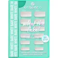 essence what the fake! PRESS-ON NAILS manicure set, Nagel Set, Nr. 04, Weiss, langanhaltend, fixierend, schnelltrocknend, natürlich, glänzend, vegan, Nanopartikel frei, 1er Pack (28pcs)