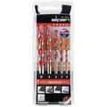Alpen MultiCut 100705100 Hartmetall Mehrzweckbohrer-Set 5teilig 4 mm, 5 mm, 6 mm, 8 mm, 10 mm Zylinderschaft 1 Set