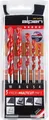 ALPEN Hartmetall-Mehrzweckbohrersatz 5tlg Ø4-10mm Multicut HM-Bohrer
