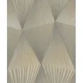 Rasch Vliestapete Cairo 370706 - Selbstklebende Tapete von tesa® x rasch®, strukturiert, 3D-Optik, geometrisch, Gold-Optik, selbstklebend beige|grau