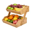 Obst Etagere Gemüsekorb Obsthalter Obstschüssel Obstteller Orangenkorb Bambus