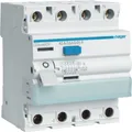 Hager FI-Schutzschalter CDA440DY | Fehlerstromschutzschalter 4-polig 40A 30mA Typ A | 6kA | Testkreis L1-N | 400V