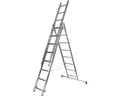WERNER Mehrzweckleiter Anlege-Steh-oder Schiebeleiter Aluminium 3-teilig 3 x 8 S