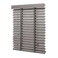 Ventanara® Holzjalousie 50mm Holz Jalousie Matt Jalousette Echtholz (130 x 250 cm, Taupe)