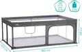 fillikid Laufgitter Rio XL 180 x 120 cm grau B Ware