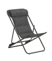 Dehner Gartenliege Campingstuhl Ibiza, 87 x 62 x 76 cm, klappbar, inkl. Kopfpolster, aus Stahl/Textilene/Polyester