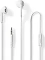 Nedis, Kabelgebundene Kopfhörer 3.5mm Mit Mikrofon Lautstärkeregler 1.2m, Weiß