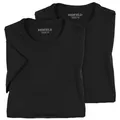 redfield Rundhalsshirt Redfield Doppelpack T-Shirts Übergröße schwarz Dave schwarz 5XL